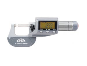 kinex Digitálny mikrometer strmeňový KINEX ICONIC Labo s Bluetooth 0-25mm, 0,001mm, DIN 863, IP 65