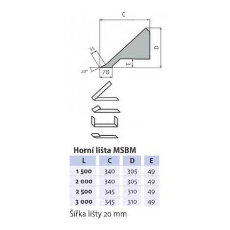 metallkraft Ohýbačka plechu MSBM 2020-25